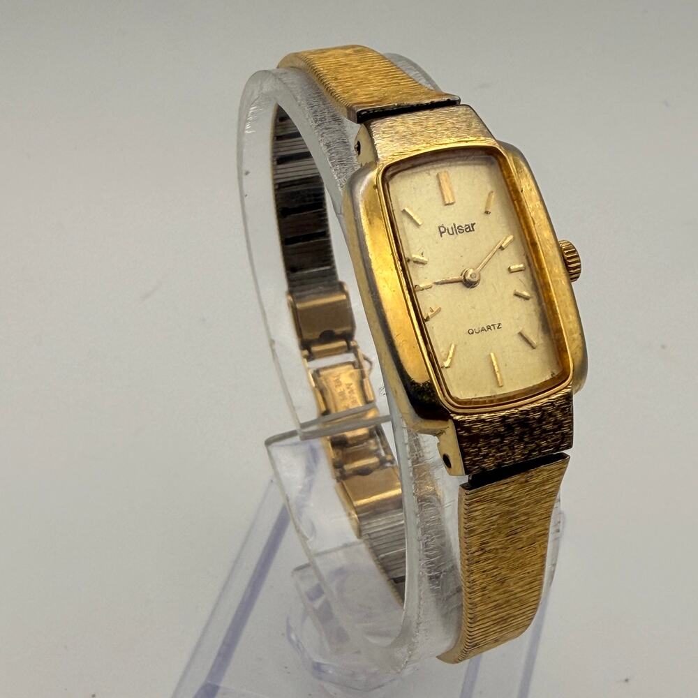 Elegant Vintage Pulsar Ladies Quartz Watch Y432-5280 Working New Battery
